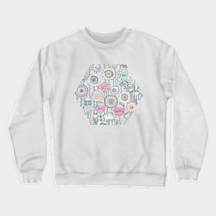 Wildflowers doodles Crewneck Sweatshirt